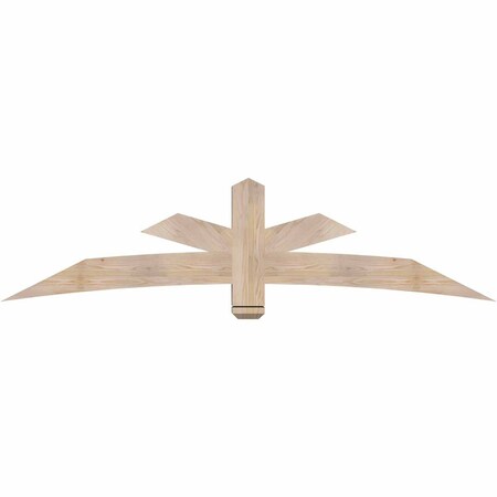 Ekena Millwork Alberta Smooth Timber Gable Bracket, Douglas Fir, 84"W x 21"H x 5 1/2"D x 5 1/2"F, 6/12 Pitch GBW084X21X0606ALB00SDF